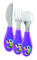 Набір столових приладів Nuby Папуга, фіолетовий (NV0501003brd) - Pampik