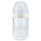 Пляшечка Nuk Nature Sense, з широким горлечком, з силіконовою соскою, 6-18 міс., 260 мл, білий (3952538) - Pampik