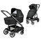 Коляска Peg-Perego Veloce Black Shine, 2в1, чорний (PACK-VEL2100000005) - Pampik