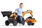 Дитячий трактор на педалях Falk 967N Case CE з причепом та ковшами помаранчевий (967N) - Pampik - 4