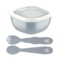 Набор детской посуды Tramontina Baby Le Petit, 3 предмета, серый (23797/603) - Pampik
