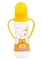 Пляшечка для годування Baby Team, з ручками і силіконовою соскою, 250 мл, жовтий (1411_жовтий) - Pampik