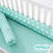 Захисний бортик-валик у ліжечко Papaella Горошок, ментоловий ( 8-34533) - Pampik - 7