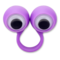 Игрушка детская пальчиковая глаза D1 Offtop, фиолетовый (833857) - Pampik