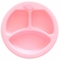 Тарелка секционная Lindo с подогревом на присоске, розовая (А 51) - Pampik