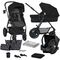 Универсальная коляска 3 в 1 Kinderkraft Xmoov CT черная (00-00305222) - Pampik