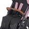 Прогулочная коляска El Camino Loona ME 1090-1 Blush Rose, розовая с черным (25529) - Pampik - 9