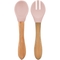 Ложка та виделка MinikOiOi Dig In силіконові, Pinky Pink (101060055) - Pampik