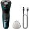 Електробритва Philips Series X3000 X3002/41, темно-зелена - Pampik - 4