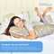 Подушка для беременных и кормления Papaella U-образной формы с пуговкой, 30х190 см, акварель бежевая - Pampik - 4