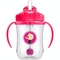 Поїльник Dr. Brown's із силіконовою трубочкою, рожевий, 270 мл - Pampik