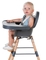 Уценка. Стул для кормления Childhome Evolu 2 с бампером антрацит (CHEVOCHNA) - Pampik - 17