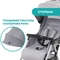 Прогулочная коляска Chicco Ohlala 3, серая (79733.72) - Pampik - 10