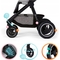 Универсальная коляска 2 в 1 Kinderkraft Everyday 2 Dark Gray Black Frame темно-серая (00-00305225) - Pampik - 6