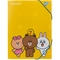 Папка Yes Line Friends, A4, на резинці (492098) - Pampik
