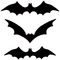 Набор Yes! Fun Halloween Летучие мыши 3D, 16 шт., черные (973630) - Pampik