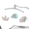 Качели El Camino Teddy ME 1075 Gray Linen Animals, серые (25508) - Pampik - 5