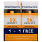 Солнцезащитный крем для лица Pharmaceris S Sun Protect 1+1 широкого спектра действия, SPF 50+, 100 мл (2 шт по 50 мл) (Z14048) - Pampik