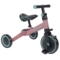 Дитячий триколісний біговел-трансформер Poppet 3в1, рожево-м'ятний + стікерпак (PP-1703P) - Pampik