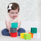 Силіконові кубики Infantino Squeeze & Stack Block Set Яскраві розвивашки (315238) - Pampik - 3