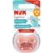 Пустышка ортодонтическая Nuk Signature Розовые сердца pазмер 1 силиконовая (3952457) - Pampik