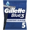 Одноразові станки для гоління Gillette Blue 3 Comfort Slalom, 5 шт. - Pampik