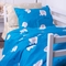 Пододеяльник на молнии MirSon Kids Time 17-0350 Slovenia, бязь, 210х143 см, голубой с белым - Pampik