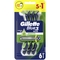 Одноразові станки для гоління Gillette Blue 3 Sensitive 6 шт. - Pampik
