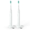 Набір електричних звукових зубних щіток Philips Sonicare 3100 series, 2 шт. (HX3675/13) - Pampik