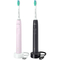 Набір звукових зубних щіток Philips Sonicare Series 3100 HX3675/15, рожева + чорна, 2 шт. - Pampik