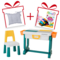 Комплект Poppet Столик Трансформер 6 в 1 + Стілець + Подушка на стілець + Набір фломастерів (PP-004-G) - Pampik