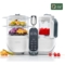 Пароварка-блендер Babymoov Nutribaby + 15 паучів для пюре, white (A001117_BF1) - Pampik - 2