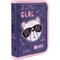 Пенал твердий Smart HP-04 Hello, Girl, 13х21х4 см, фіолетовий (533280) - Pampik