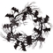 Венок декоративный Yes! Fun Хэллоуин Летучие мыши 51 см чорный (974320) - Pampik
