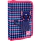 Пенал Yes Fantastic Kitty HP-04 одинарный твердый с двумя клапанами сине-розовый (533584) - Pampik