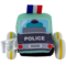 Игрушка текстильная Baby Team Машинка Полиция (8420) - Pampik - 2