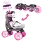 Роликовые коньки Neon Combo размер 34-37 серо-розовые (NT31P4) - Pampik - 2