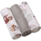 Пелюшки муслінові бавовняні BabyOno, сірі, 70х70 см, 3 шт. (348/10) - Pampik