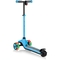 Электросамокат Globber E-Motion 4, 3-колесный с подсветкой, до 50 кг, голубой (755-101) - Pampik - 3