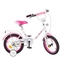 Велосипед дитячий двоколісний Profi Flower 14" білий з рожевим (Y1485 white/pink) - Pampik