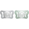 Пустушка Chicco PhysioForma Micro силіконова, 0 - 2 місяці, сіра, 2 шт (75126.41) - Pampik