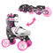Роликові ковзани Neon Combo розмір 30-33 сіро-рожеві (NT30P4) - Pampik