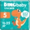 Набір підгузків-трусиків Dino Baby 5 (11-25 кг), 102 шт. (3 уп. по 34 шт.) - Pampik