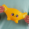 Игрушка-антистресс Smooshzees Luvzees Аксолотль Сонни коллекционная желтая (8227) - Pampik - 7