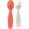 Набір ложок Suavinex Go natural 2 шт., червоно-бежевий (308049) - Pampik
