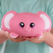 Игрушка-антистресс Smooshzees Snugzees Слон Баблз коллекционная розовая (8232) - Pampik - 7
