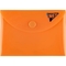 Папка-конверт Yes Fusion A7 на кнопке оранжевая (492272) - Pampik