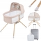 Ліжечко дитяче приставне Lionelo Malin Evo Beige Natural - Pampik - 2
