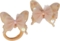 Набір заколок для волосся Lukky Метелик, 2 шт., бежевий (T18546_Бежевий) - Pampik - 2