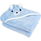 Дитячий рушник-куточок HomeBrand з вишивкою 80х80 см блакитний (60089) - Pampik